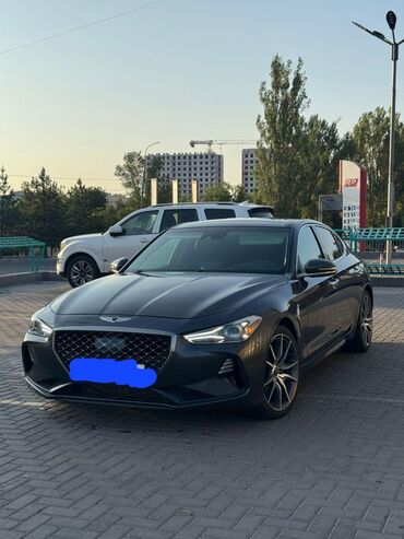 авто с дальнейшим выкупом бишкек: Спортивный седан Genesis G70 в темно-сером цвете с агрессивными
