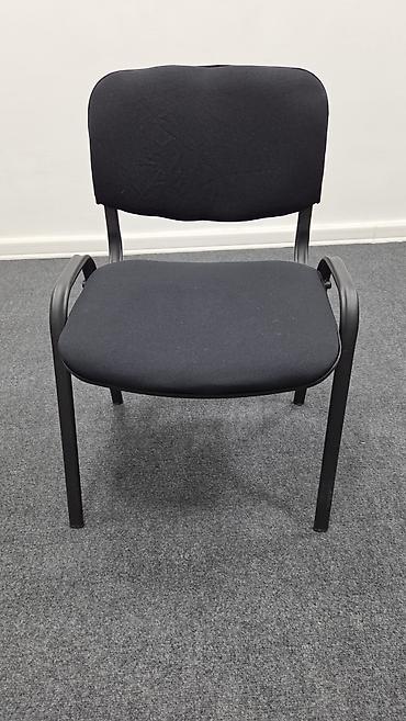 salon oturacaqlari: Ofis/konfrans stulu – qara rəng - Sadə və universal dizayn: gözə — 2