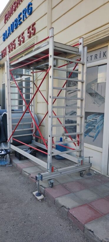 Nərdivanlar: Alüminium mobil skafold (işqaldı) - Material: yüngül və korroziyaya — 14