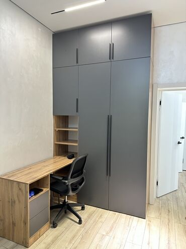 Кухонные гарнитуры: Кухонный гарнитур, Новый, цвет - Серый, МДФ, Бесплатная доставка — 15