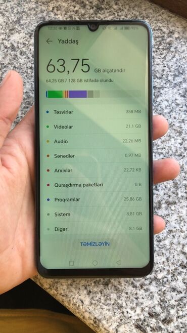 optimal telefon: Honor 4c, 128 GB, rəng - Göy, İki sim kartlı