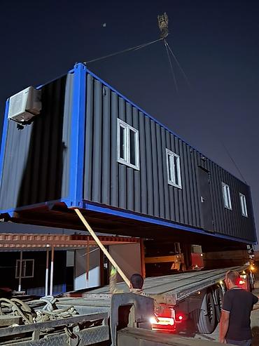 Metal karkaslı, modul konteyner tipli ofis/yaşayış bloku - Ölçü: Uzun