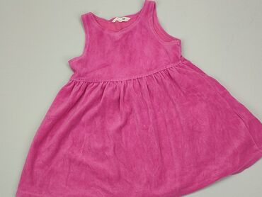 sukienka koszulowa z paskiem: Sukienka, H&M, 1.5-2 lat, 86-92 cm, stan - Dobry