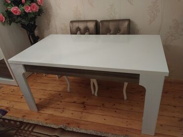 bez materiallı stol: Qonaq otağı üçün, İşlənmiş, Açılan, Dördbucaq masa, 6 stul, Türkiyə