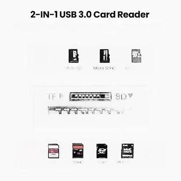Druga oprema za računare i laptopove: USB 3.0 čitač kartica 2‑u‑1 - Dva odvojena slota: TF (MicroSD) i SD - — 14