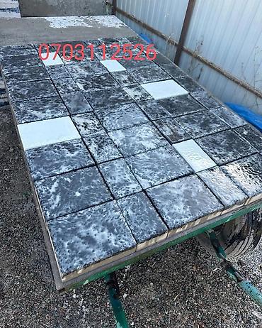 Тротуарная плитка: Под мрамор брусчатка под мрамор Бишкек изготливается из белого цемента — 5