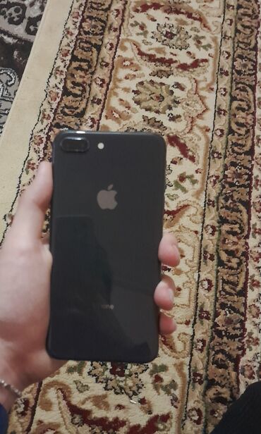 iphone 8 plus tap az: IPhone 8 Plus, 64 GB, Qara, Barmaq izi, Face ID