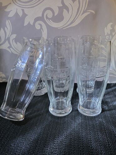 Čaše: Case nove za pivo orig.Krusovice Ceska. Nove case,komada 6 u ceni,sve — 6