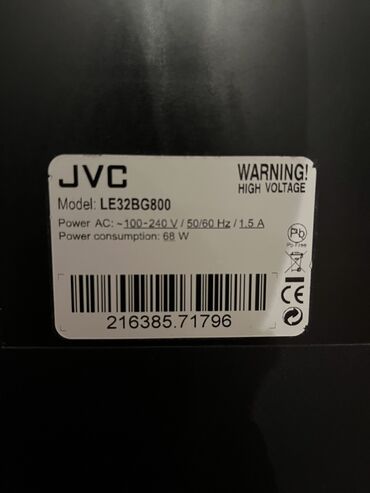mini plazma tv: İşlənmiş Televizor JVC 75" Ödənişli çatdırılma