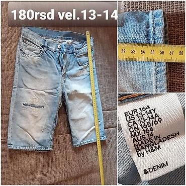 crveni tech fleece: H&M dečje teksas bermude - Brend: H&M (linija Denim) - — 1