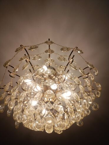 столешницы для ванной комнаты: Потолочная люстра с подвесками из прозрачного стекла - Тип