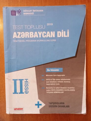 azerbaycan dili test banki 2 ci hisse cavablari 2001: Azərbaycan dili 2 ci hissə test toplusu