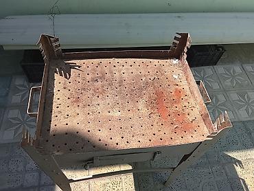 Барбекю: Metall manqal/şamdan ocağı - Material: qalın metal gövdə, möhkəm — 2