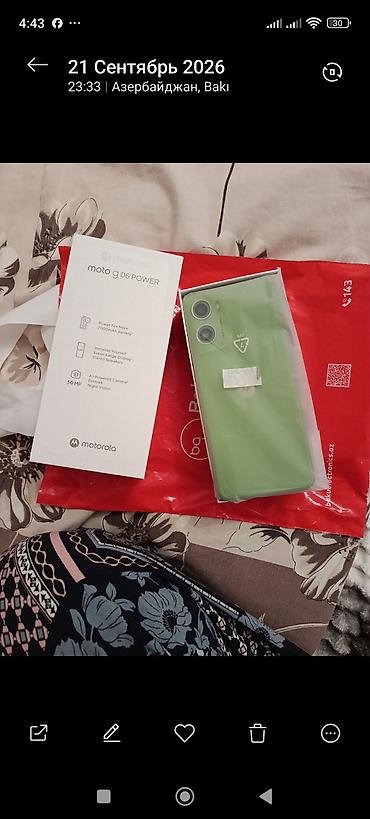 wifi ip kamera: Motorola Moto G6, 256 GB, rəng - Yaşıl, Sənədlərlə — 2