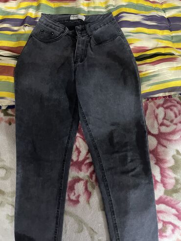 мужские джинсы с высокой посадкой: Джинсы цвет - Серый
