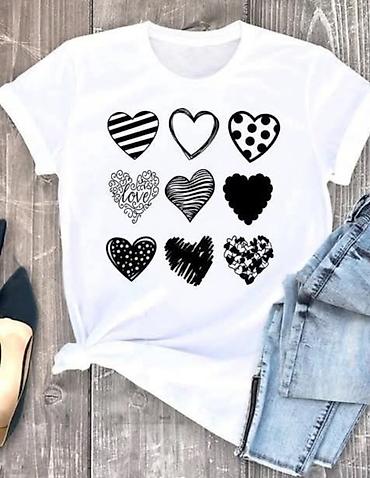 Majice kratkih rukava: Majice sa printom,više motiva,u leopard dezenu. Boja osnove: bela — 10