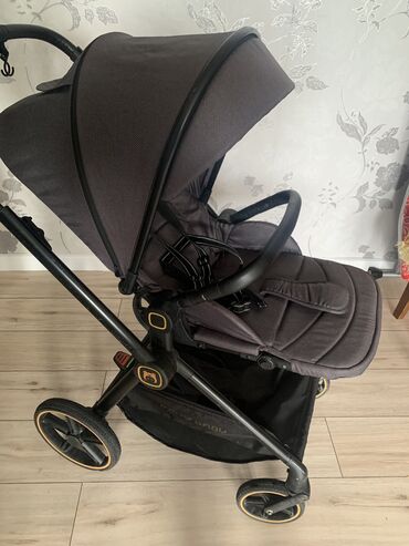 Коляски: Коляска, цвет - Черный, Б/у — 3