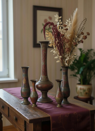 Vazalar: Vaza dəsti, Mis — 4