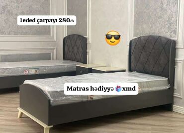 şkaflı ikimərtəbəli çarpayılar: Yeni, Təknəfərlik çarpayı