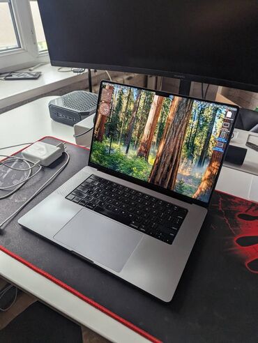 купить macbook в бишкеке: Ноутбук, Apple, 32 ГБ ОЗУ, Apple M1 Pro, 16 ", Б/у, память SSD