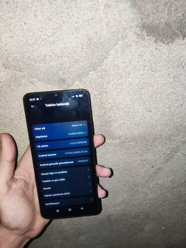 Redmi: Redmi 13C, 256 GB, rəng - Qara, Barmaq izi, İki sim kartlı