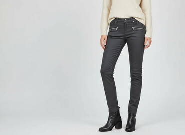 spodnie ze skóry zara: Material trousers for women, size S