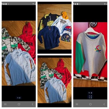 Koftalar, sviterlər: Uşaq/sumka hoodie və sweatshirt kolleksiyası - Ölçülər: 10, 11, 12 — 23