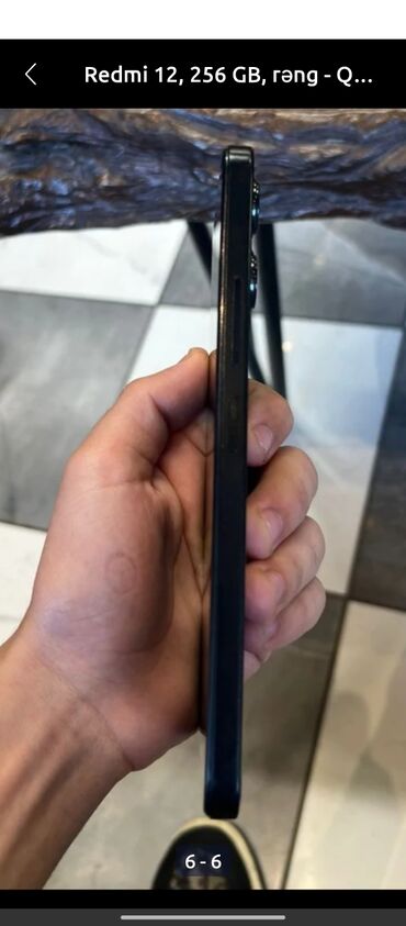 телефон fly мегафон: Redmi 12, 256 GB, rəng - Qara, İki sim kartlı
