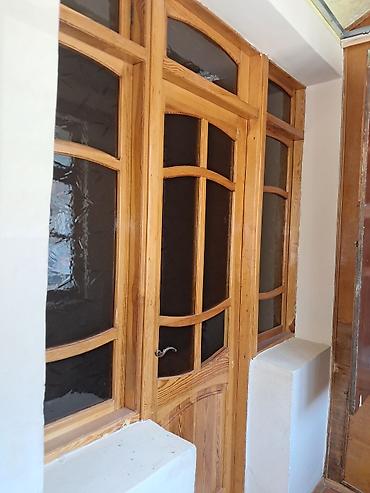 col qapi modelleri: Ağac çərçivəli interyer qapı-pəncərə bloku - Material: təbii ağac — 1