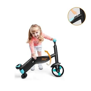 scooter uşaq ucun: 3 fərqli formada işlədilən uşaq scooteri. Təkərlərin sayı: 3 — 2