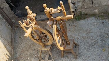 Soyuducu avadanlığı: Taxta ipəksarıma çarxları (əllə işləyən, pedal mexanizmi ilə) -