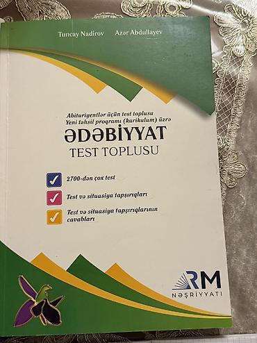 kitab alan: TEP TEZEDİR TECİLİ SATILIR Məhsul: “Ədəbiyyat – Test Toplusu” (Yeni — 1