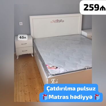 taxt çarpayı: Yeni, İkinəfərlik çarpayı, Matras ilə