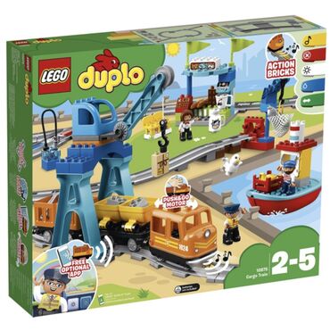 коляска детская игрушечная: Конструктор Lego duplo 10875 “Грузовой поезд» 🚂 новый, оригинал 💯 По