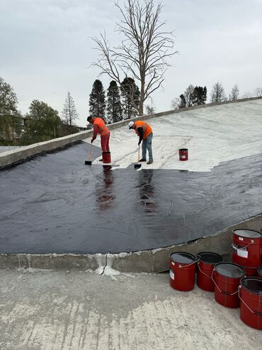 Dam işləri: Binaların damı və təməli villalar zavod fabrik tol ilə izalyasiya — 4
