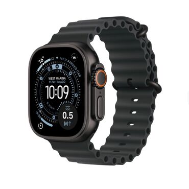 smart aparatı: Новый, Смарт часы, Apple, Водонепроницаемый, цвет - Черный