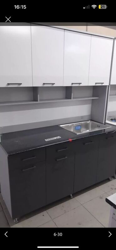 Кухонные гарнитуры: Кухонный гарнитур, Новый, цвет - Белый, ДСП, Платная доставка — 13