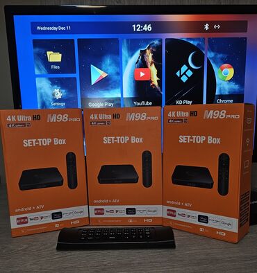 televizor qiymetleri azerbaycanda: Yeni Smart TV boks 8 GB / 128 GB, Android, Pulsuz çatdırılma, Rayonlara çatdırılma, Ünvandan götürmə