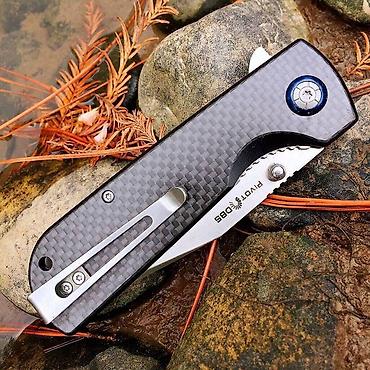 лезвия: Складной нож Watchman W018CF с рукоятью из Карбона (углеродное — 9