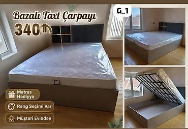 havali yataq: Bazalı taxt çarpayı – model G_1 - Altı bazalı geniş saxlancla: asan — 1