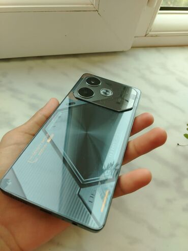 80 gb hard disk: Tecno Pova 6, 256 GB, rəng - Mavi, Barmaq izi, İki sim kartlı, Face ID