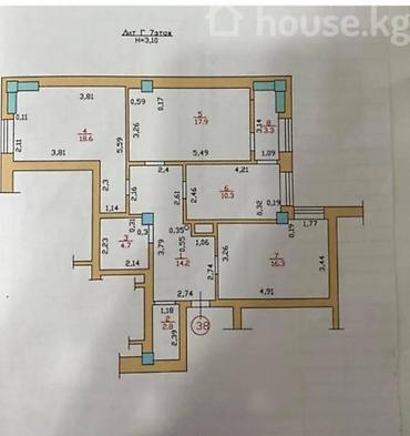 Продажа квартир: 3 комнаты, 88 м², Элитка, 10 этаж, Евроремонт at lalafo.kg — 7 Продажа квартир: 3 комнаты, 88 м², Элитка, 10 этаж, Евроремонт — 7