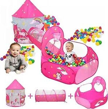 Šatori za decu: SATOR TUNEL BAZEN ZA DEVOJCICE NOVO MODEL 2025 POP-UP SISTEM | Cene — 14