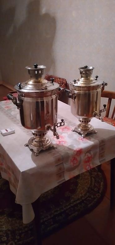 samovar mis: Mis samovar dəsti – klassik kömür/odunla işləyən model - Material — 1