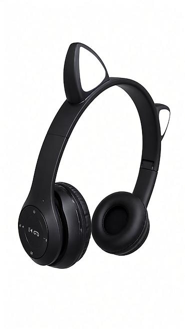 qara pp: Məhsul: Cat Ear Wireless Headphone – P47M (RGB işıqlar) — 3