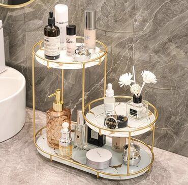 подставка для браслетов: Настольный двухъярусный органайзер для ванной/комнаты - Конструкция