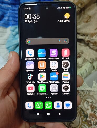 Redmi: Redmi Note 12S, 256 GB, rəng - Qara, Sensor, Barmaq izi, İki sim kartlı