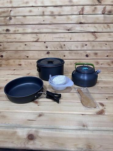 мечта сковородка: Походный набор посуды Cooking Set DS-308 Компактный комплект для — 1