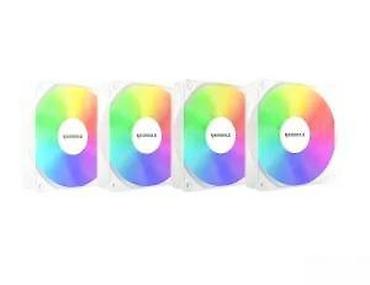 Rashladni sistemi: RAIDMAX set ventilatora za kućište – 4x 120 mm, ARGB, beli - Komplet — 14