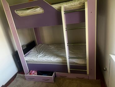 купить двухъярусную кровать для подростков: Двухъярусная кровать, Для девочки, Для мальчика, Б/у